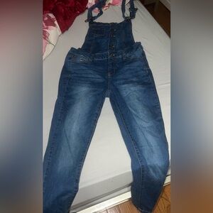 Dark blue overalls